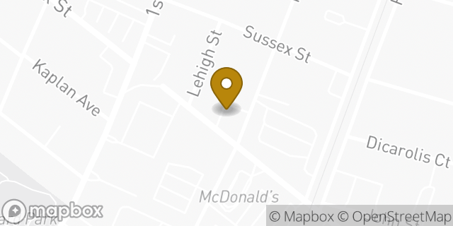 Map showing the location of Amazon Locker - Rapturous in Hackensack, NJ 07601