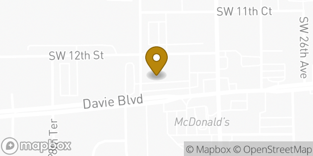 Map showing the location of Amazon Locker - Wildebeest in FORT LAUDERDALE, FL 33312