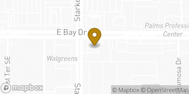 Map showing the location of Starbucks in Largo, FL 33771