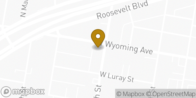 Map showing the location of Amazon Locker - Rebate in Philadelphia, PA 19140