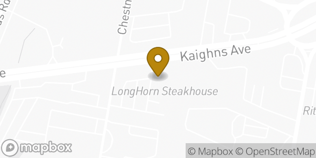 Map showing the location of LongHorn Steakhouse in Cherry Hill, NJ 08002