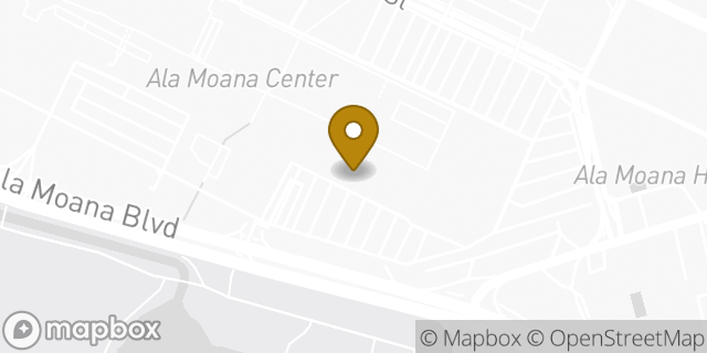 Map showing the location of Olive Garden in Honolulu, HI 96814
