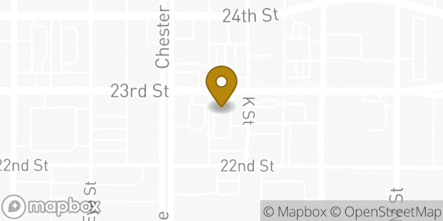 Map showing the location of Sonic Drive In in Bakersfield, CA 93301
