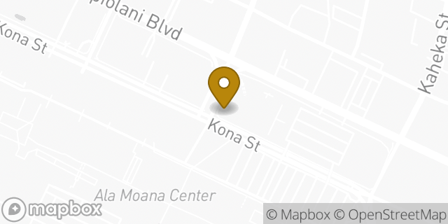 Map showing the location of Planet Fitness in Honolulu, HI 96814