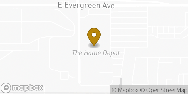 Map showing the location of Home Services at The Home Depot in Monrovia, CA 91016