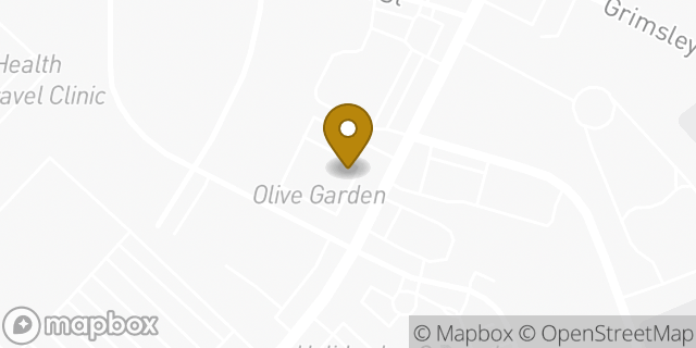 Map showing the location of Olive Garden Italian Restaurant in Greensboro, NC 27403