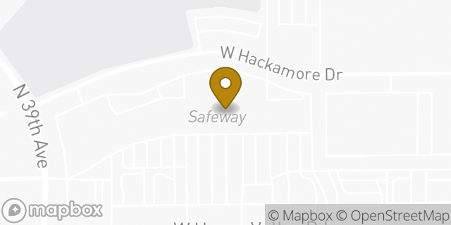 Map showing the location of Coinme in Glendale, AZ 85310