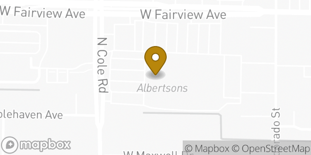Map showing the location of Albertsons in Boise, ID 83704