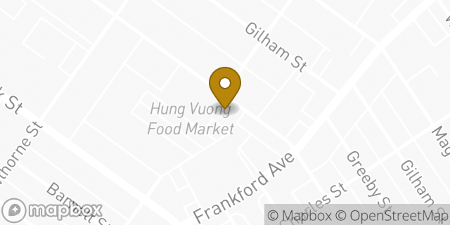 Map showing the location of Buffalo Wild Wings in Philadelphia, PA 19135