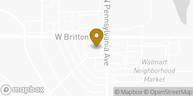 Map showing the location of ATM Walgreens in Village, OK