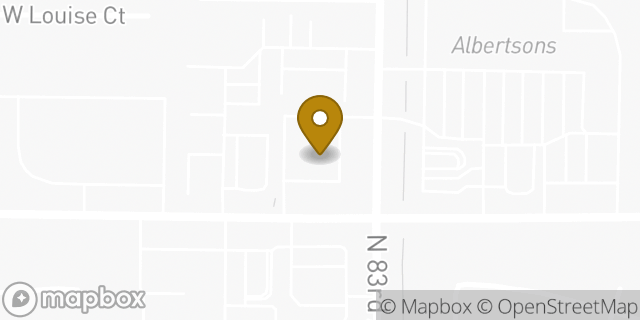 Map showing the location of Walgreens in Peoria, AZ 85382