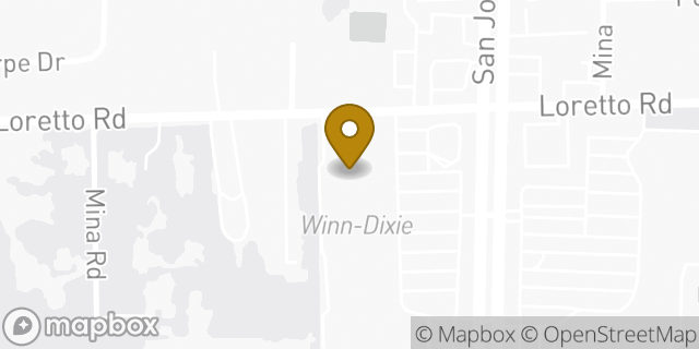 Map showing the location of AutoZone Auto Parts in Jacksonville, FL 32223
