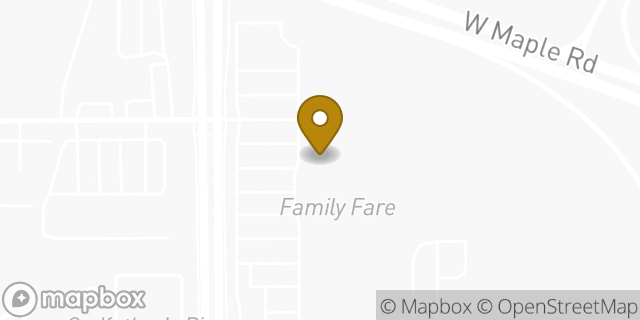 Map showing the location of Amazon Locker - Koeman in Omaha, NE 68164