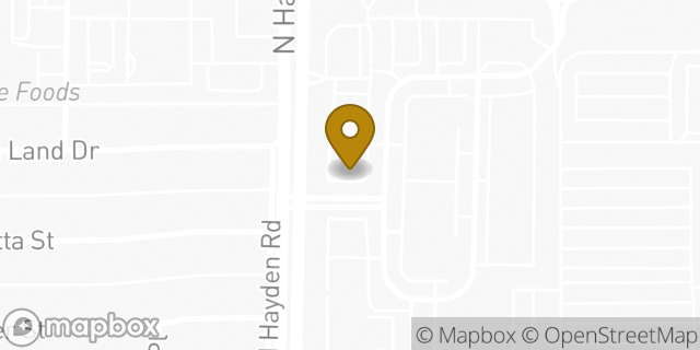 Map showing the location of Subway in Scottsdale, AZ 85257