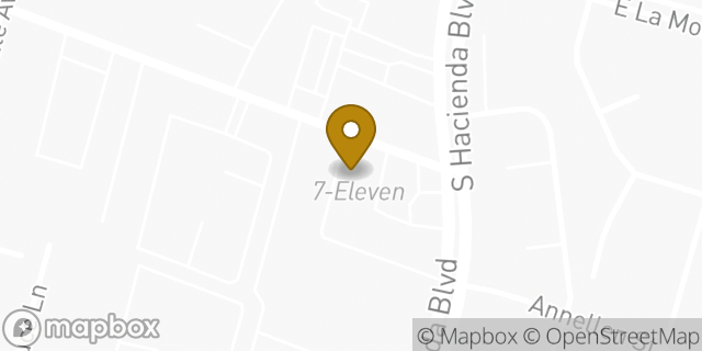 Map showing the location of Amazon Locker - Brandon in Hacienda Heights, CA 91745