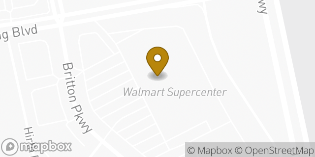 Map showing the location of Walmart in Columbus, OH 43016
