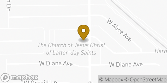 Map showing the location of The Church of Jesus Christ of Latter-day Saints in Phoenix, AZ 85021
