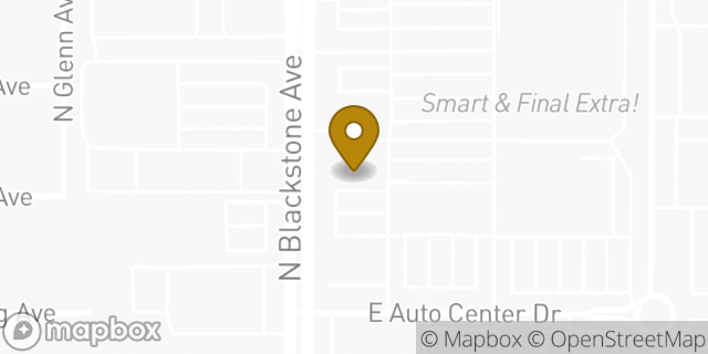 Map showing the location of McDonald's in Fresno, CA 93710