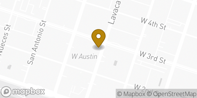 Map showing the location of Starbucks Coffee Company in Austin, TX 78701