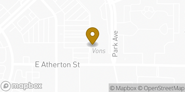 Map showing the location of Vons in Long Beach, CA 90815
