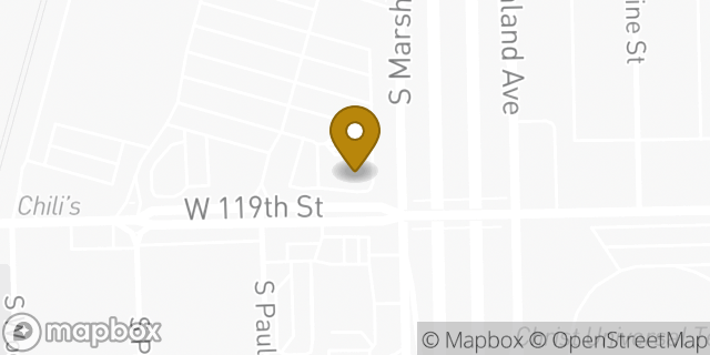 Map showing the location of Fifth Third Bank in Chicago, IL 60643