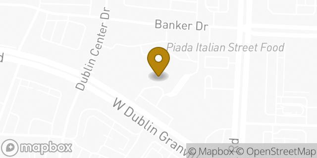 Map showing the location of Fifth Third Bank in Dublin, OH 43017
