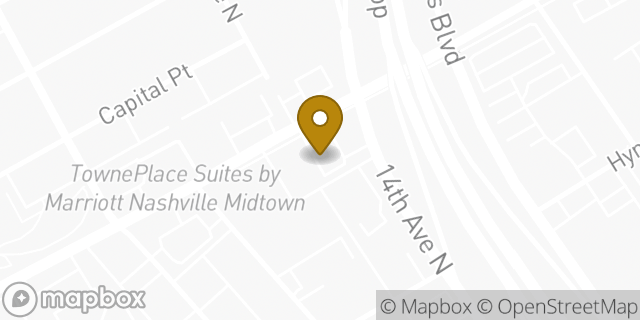 Map showing the location of 7-Eleven in Nashville, TN 37203