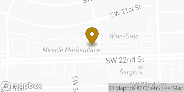 Map showing the location of Amazon Locker - Poolside in Miami, FL 33145
