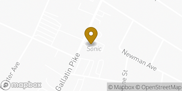 Map showing the location of Sonic Drive In in Nashville, TN 37216