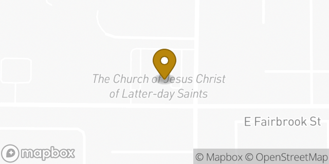 Map showing the location of The Church of Jesus Christ of Latter-day Saints in Mesa, AZ 85205