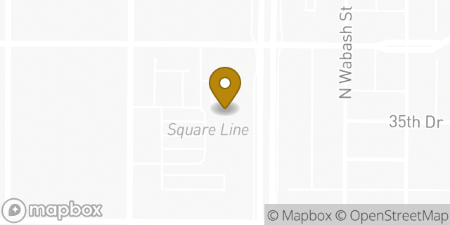 Map showing the location of Chase Bank in Denver, CO 80238