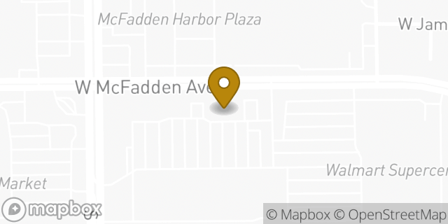 Map showing the location of The UPS Store in Santa Ana, CA 92704