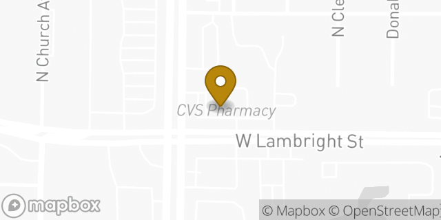 Map showing the location of CVS in Tampa, FL 33614