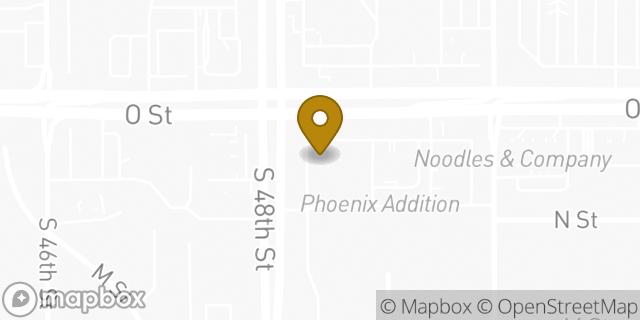 Map showing the location of Walgreens in Lincoln, NE 68510