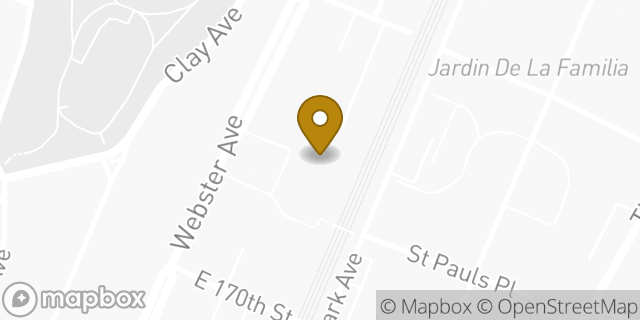 Map showing the location of Amazon Locker - Etia in Bronx, NY 10456