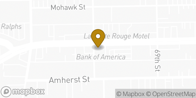 Map showing the location of Bank of America in San Diego, CA 92115