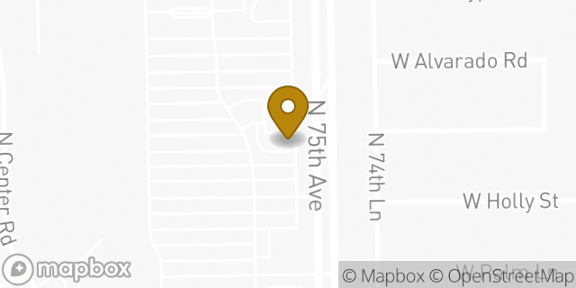 Map showing the location of Whataburger in Phoenix, AZ 85035
