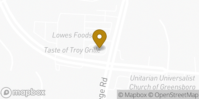 Map showing the location of McDonald's in Jamestown, NC 27282