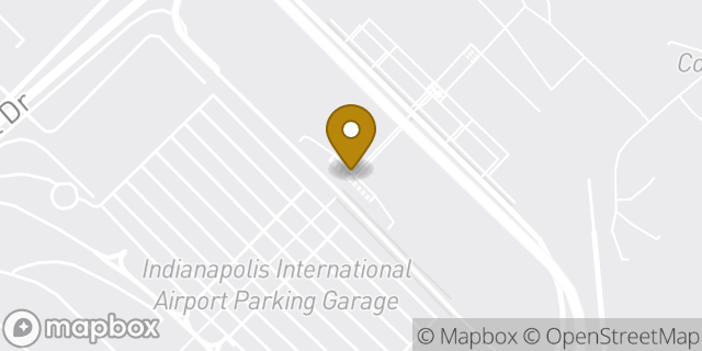 Map showing the location of National Car Rental in Indianapolis, IN 46241
