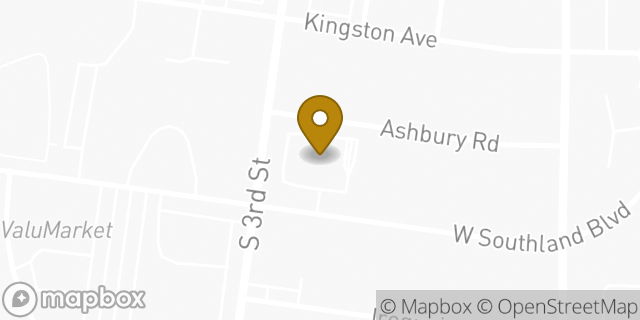 Map showing the location of Walgreens in Louisville, KY 40214