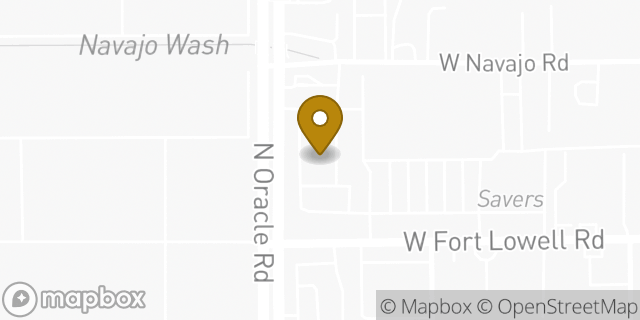 Map showing the location of QuikTrip in Tucson, AZ 85705