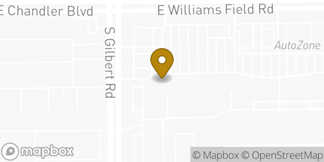 Map showing the location of Baskin-Robbins in Gilbert, AZ 85295