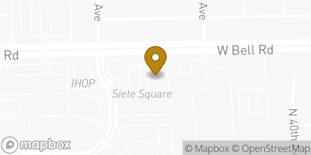 Map showing the location of Enterprise Rent-A-Car in Phoenix, AZ 85053