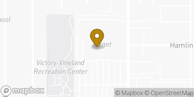 Map showing the location of Target in North Hollywood, CA 91606