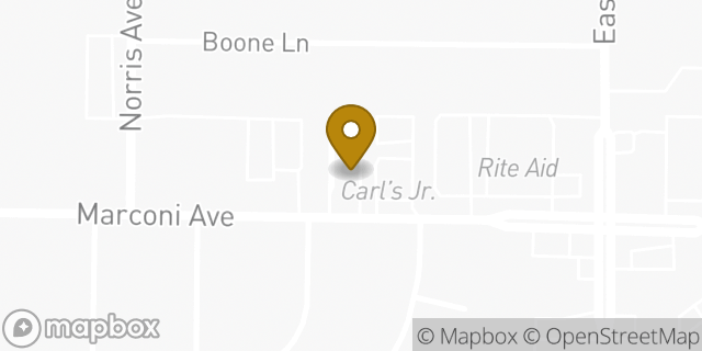 Map showing the location of McDonald's in Sacramento, CA 95821