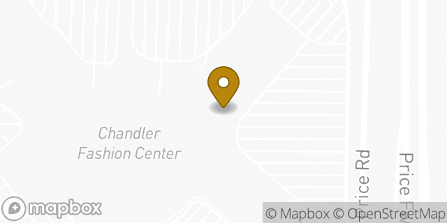 Map showing the location of LensCrafters in Chandler, AZ 85226