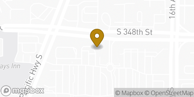 Map showing the location of Starbucks Coffee Company in Federal Way, WA 98003