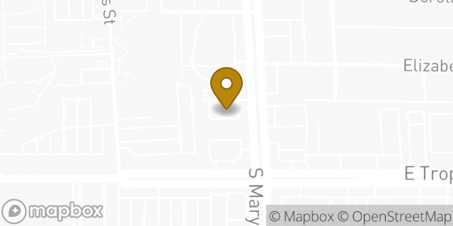 Map showing the location of McDonald's in Las Vegas, NV 89119