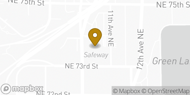 Map showing the location of Safeway in Seattle, WA 98115