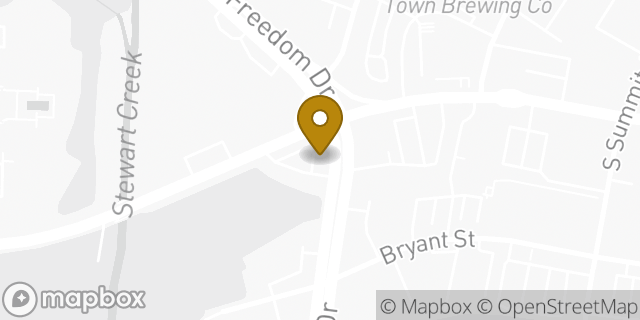 Map showing the location of Dunkin' in Charlotte, NC 28208
